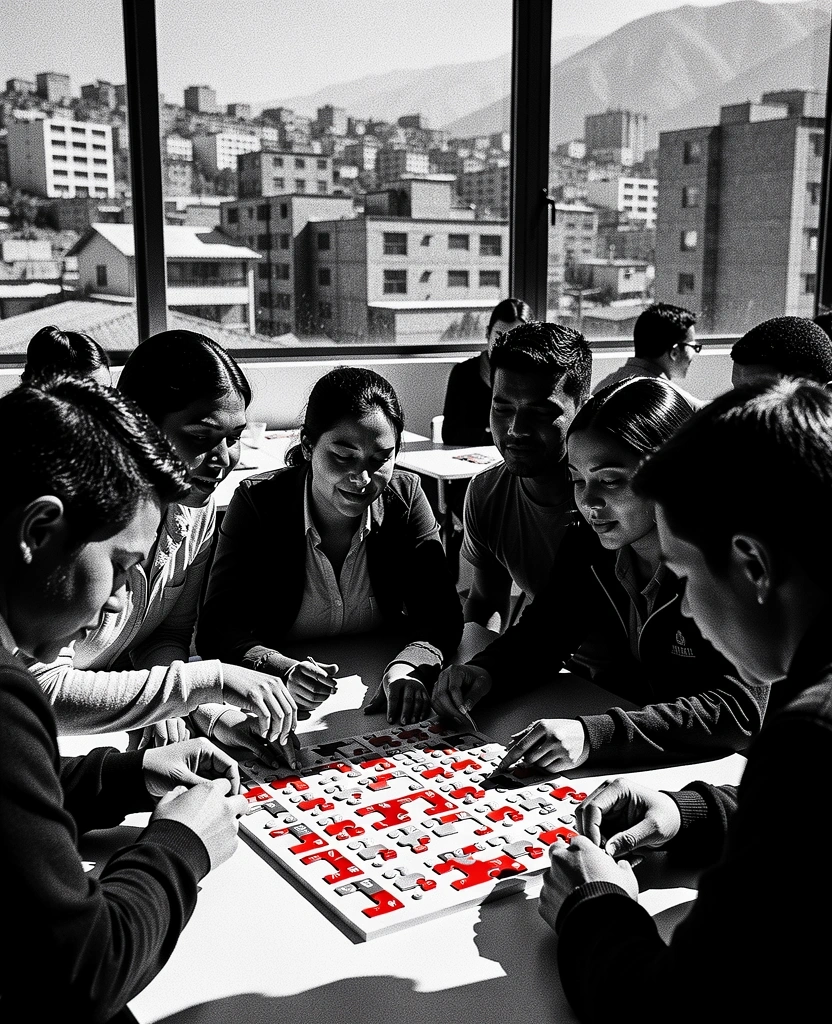 Educadores en taller de lógica